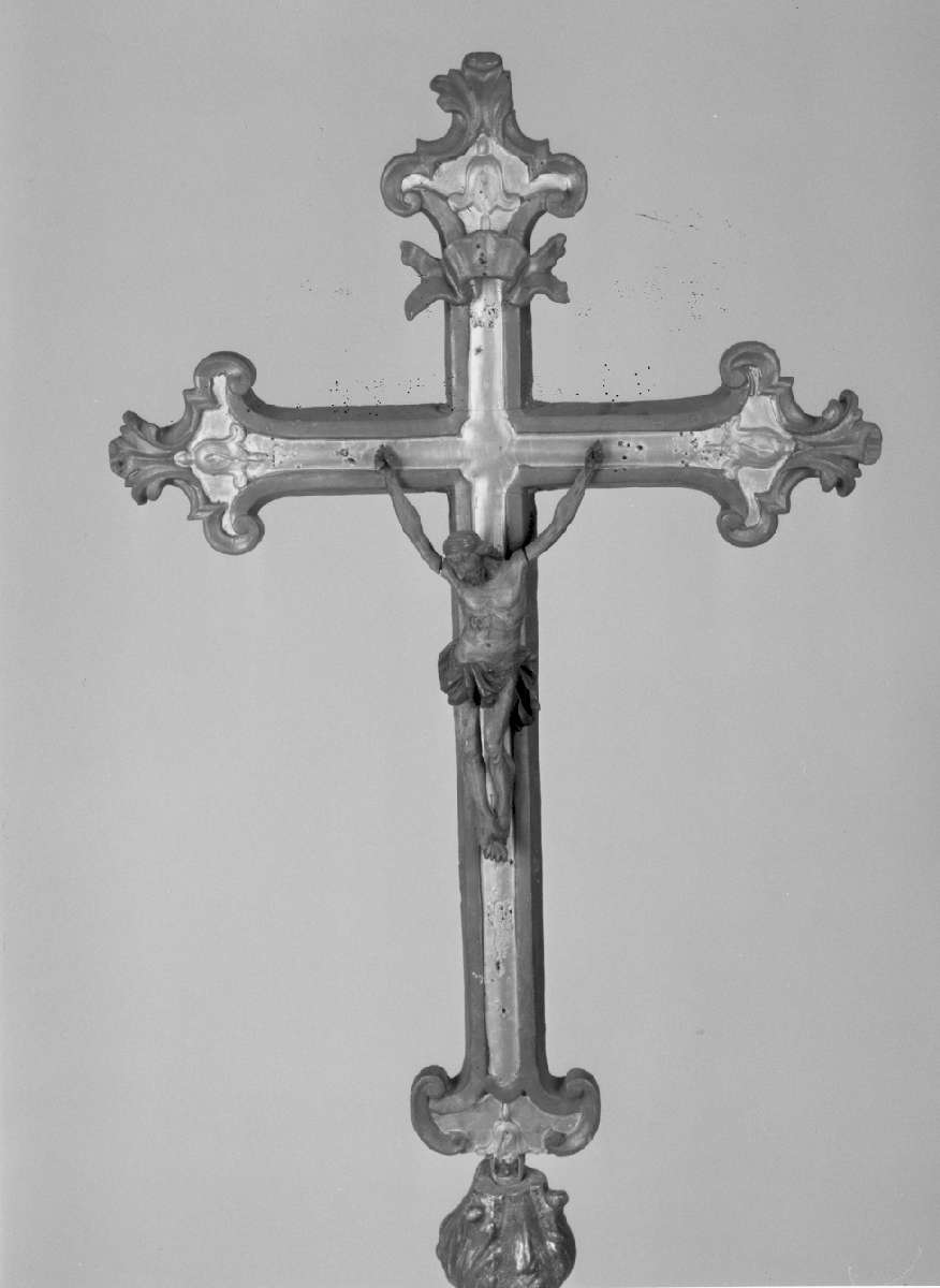croce d'altare, elemento d'insieme - ambito reggiano (sec. XVIII)