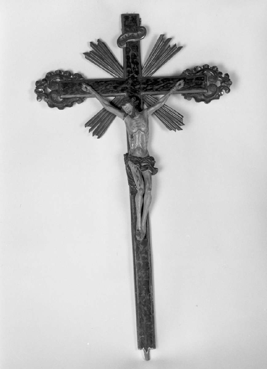 croce processionale, elemento d'insieme - ambito reggiano (sec. XVIII)