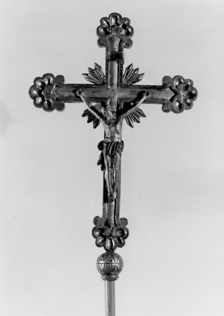 croce processionale - manifattura emiliano-lombarda (inizio sec. XIX)