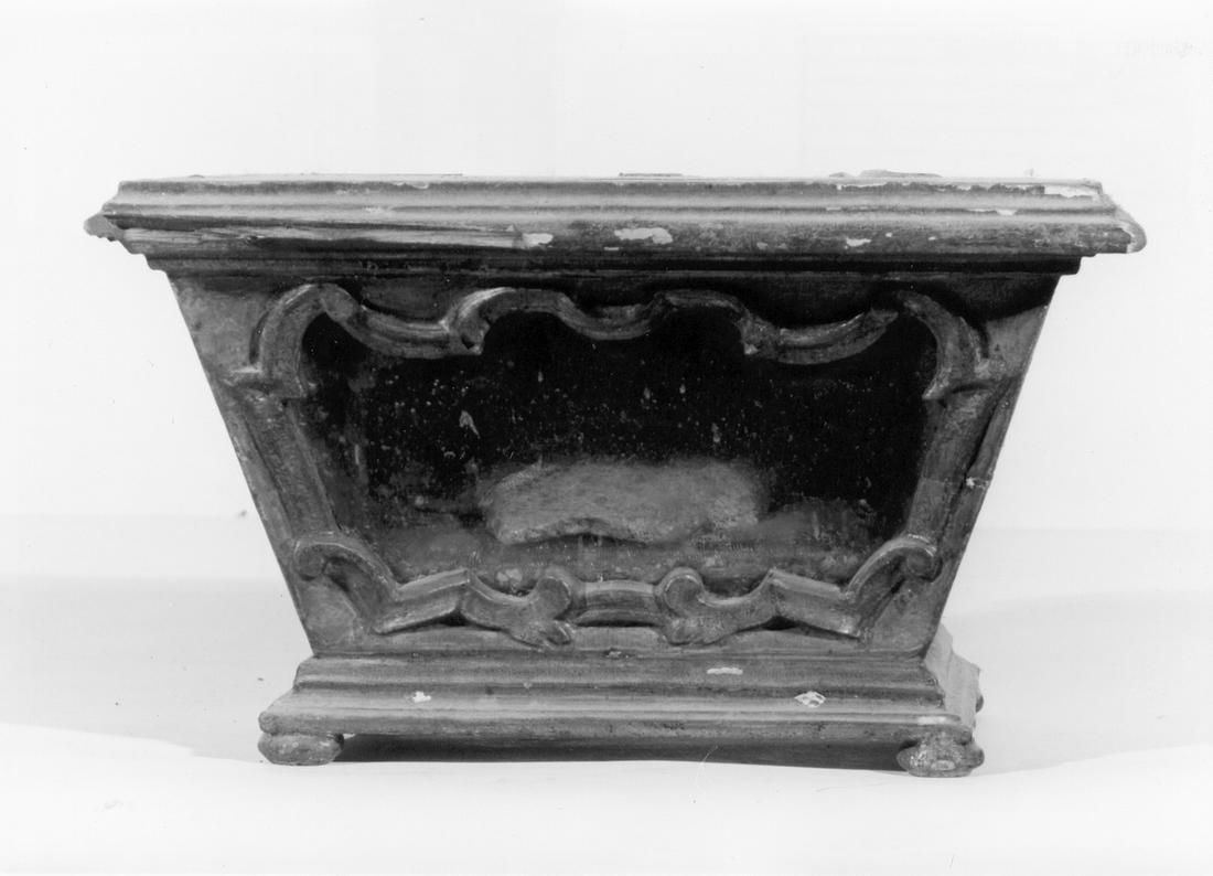 reliquiario a teca - a urna - manifattura emiliana (seconda metà sec. XVIII)
