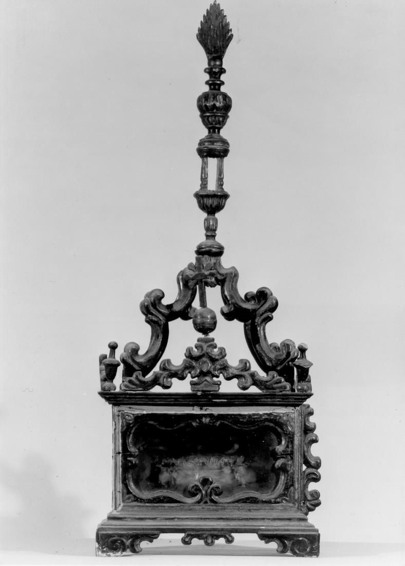 reliquiario a teca - a urna - manifattura emiliana (sec. XVIII)