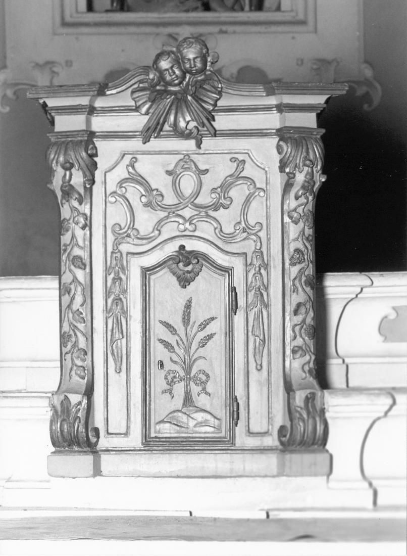 tabernacolo, elemento d'insieme - manifattura emiliano-lombarda (metà sec. XVIII)