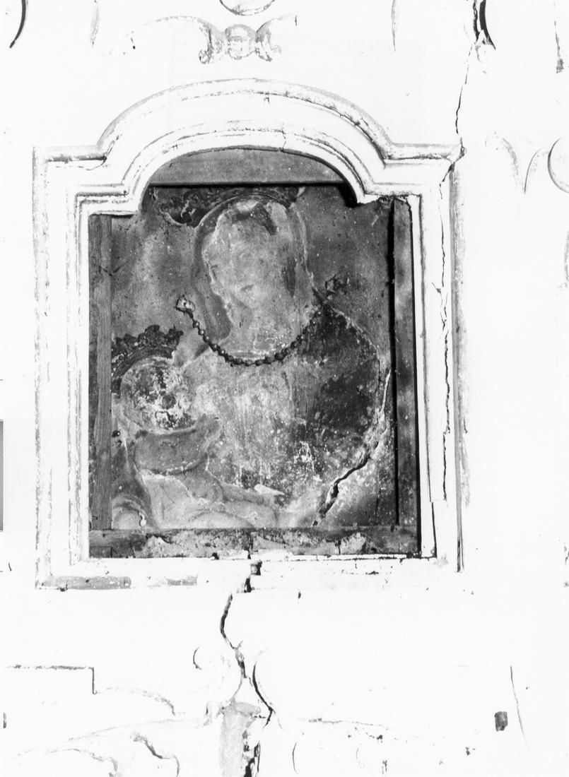 Madonna con Bambino (dipinto, frammento) - ambito emiliano-lombardo (sec. XVI)