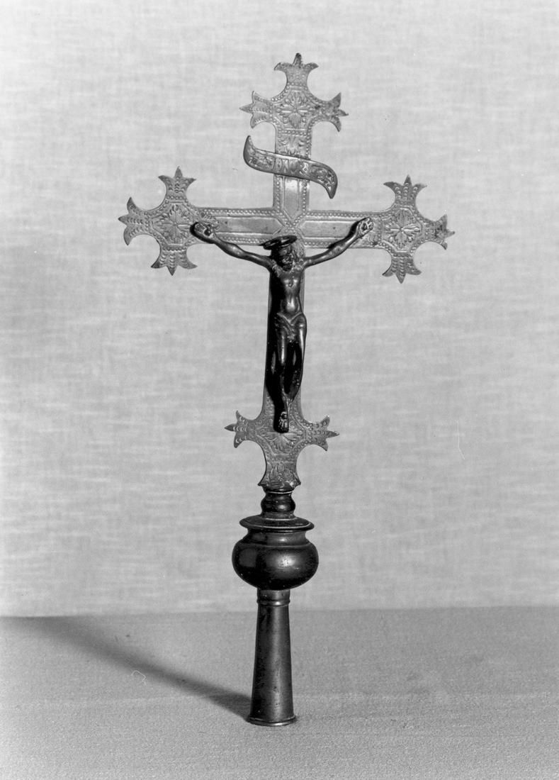 croce processionale - manifattura emiliano-lombarda (sec. XIX)