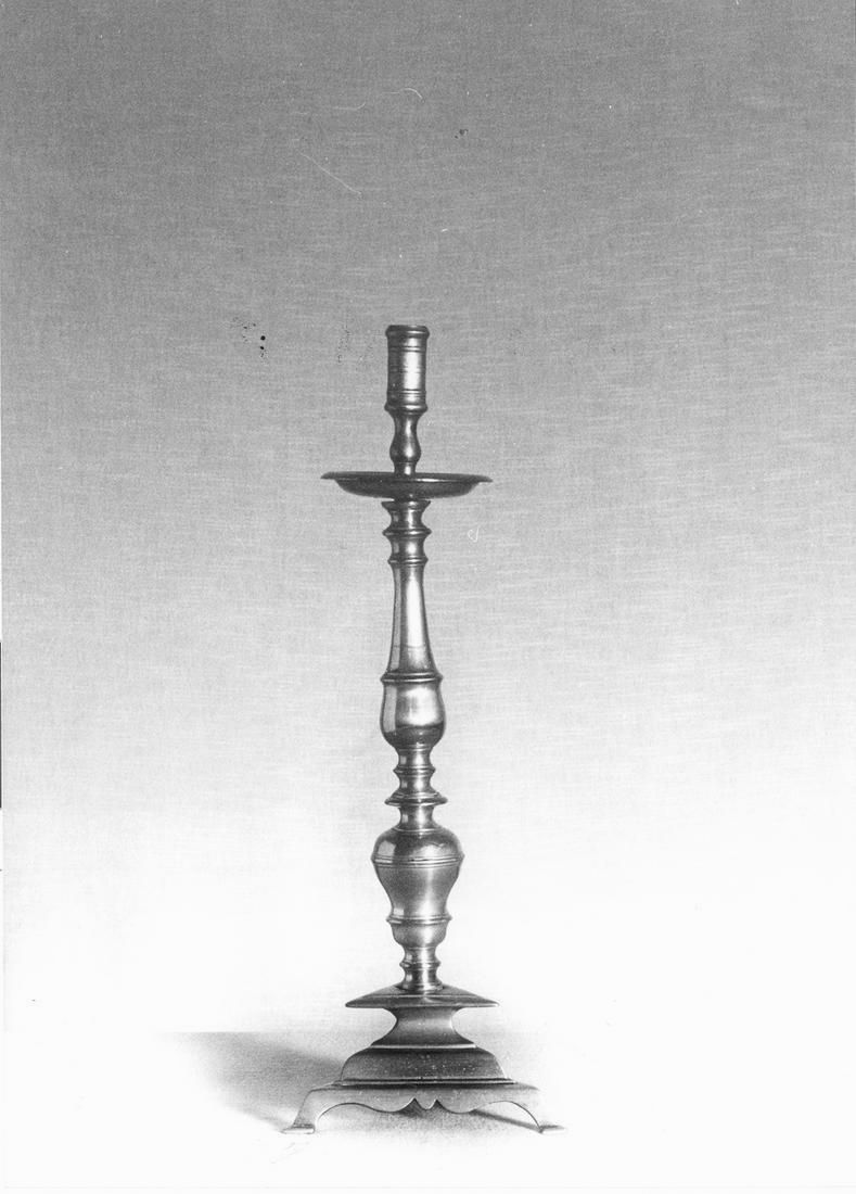 candeliere, serie - manifattura emiliano-lombarda (primo quarto sec. XX)
