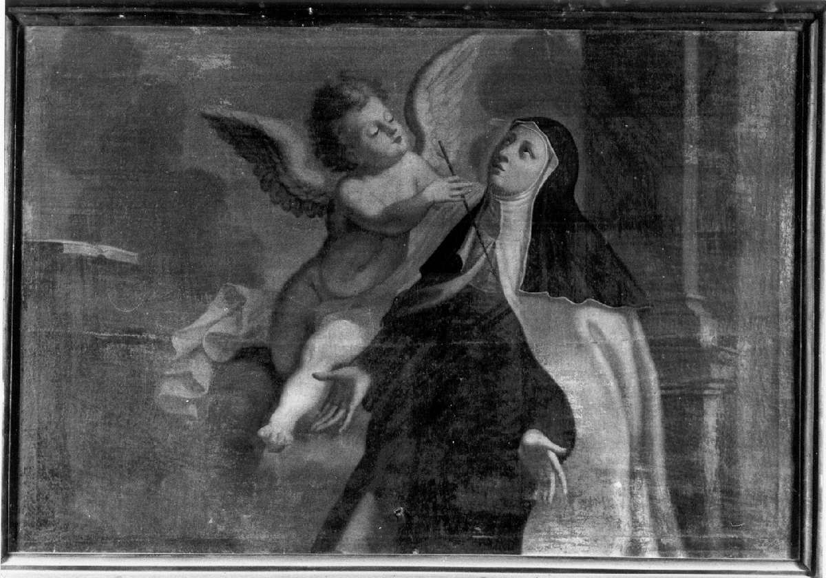 matrimonio mistico di Santa Teresa d'Avila (dipinto) - ambito emiliano-lombardo (seconda metà sec. XVIII)