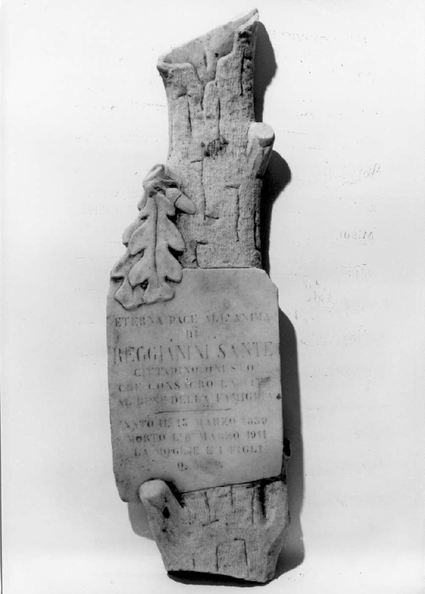 stele funeraria - produzione emiliana (sec. XX)