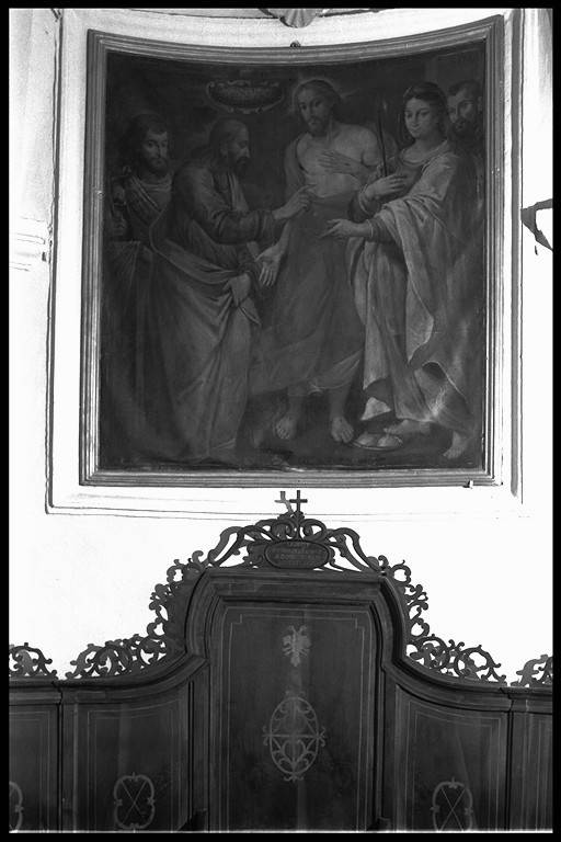 Incredulità di San Tommaso (dipinto) di Pietro Maria detto Pittore di Giardino - ambito modenese (sec. XVII)