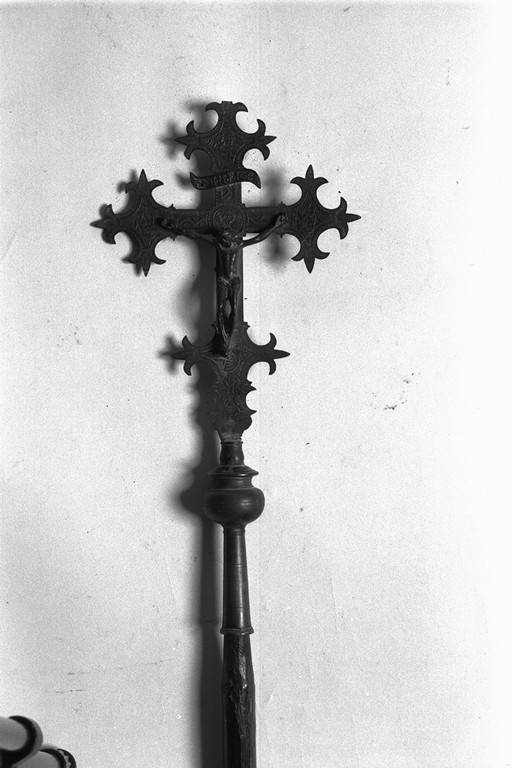 croce processionale - manifattura emiliana (inizio sec. XVIII)
