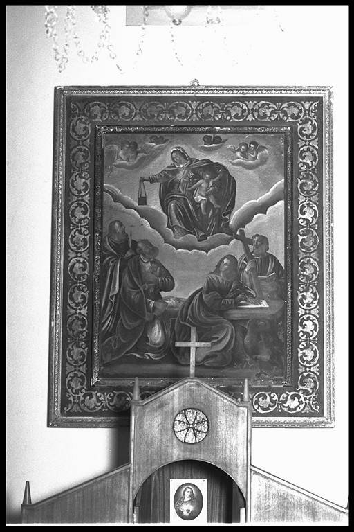Madonna del Carmelo con San Pietro, Sant'Andrea, San Giovanni Evangelista e San Bartolomeo (dipinto) - ambito modenese (prima metà sec. XVIII)