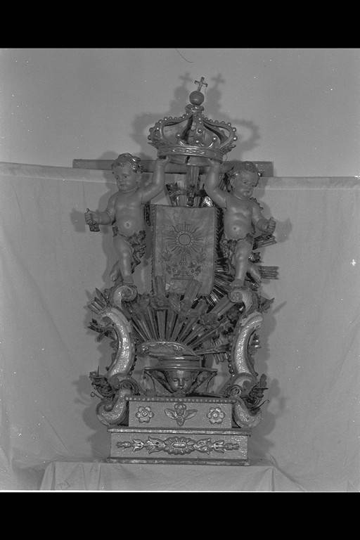 trono per esposizione eucaristica - manifattura modenese (sec. XVII, sec. XIX)