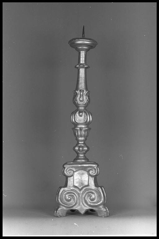 candeliere d'altare - manifattura emiliana (prima metà sec. XIX)