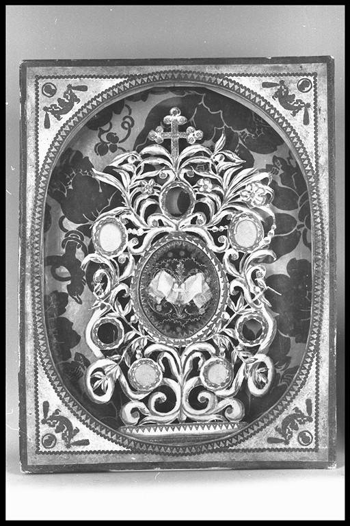 reliquiario a teca - a cassetta - manifattura modenese (inizio sec. XIX)
