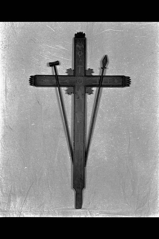 croce penitenziale - manifattura emiliana (sec. XX)