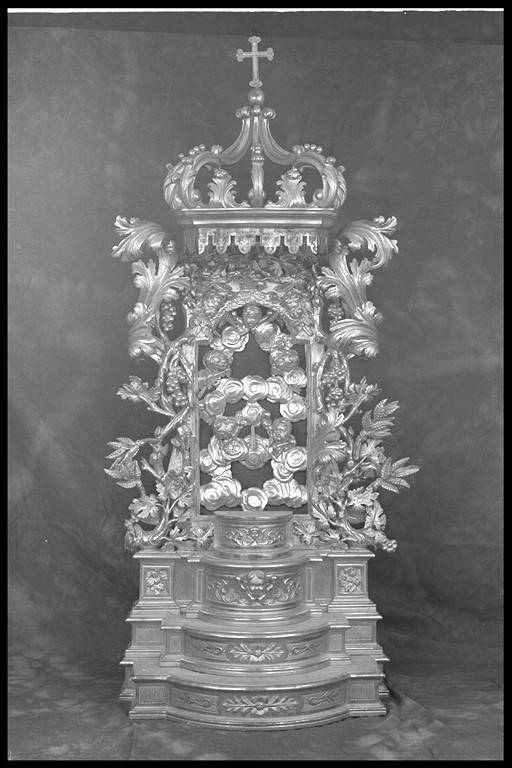 trono - manifattura emiliana (sec. XVII, sec. XX)