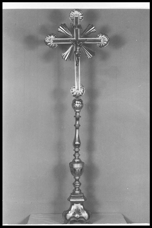 croce d'altare, elemento d'insieme - manifattura emiliana (metà sec. XIX)