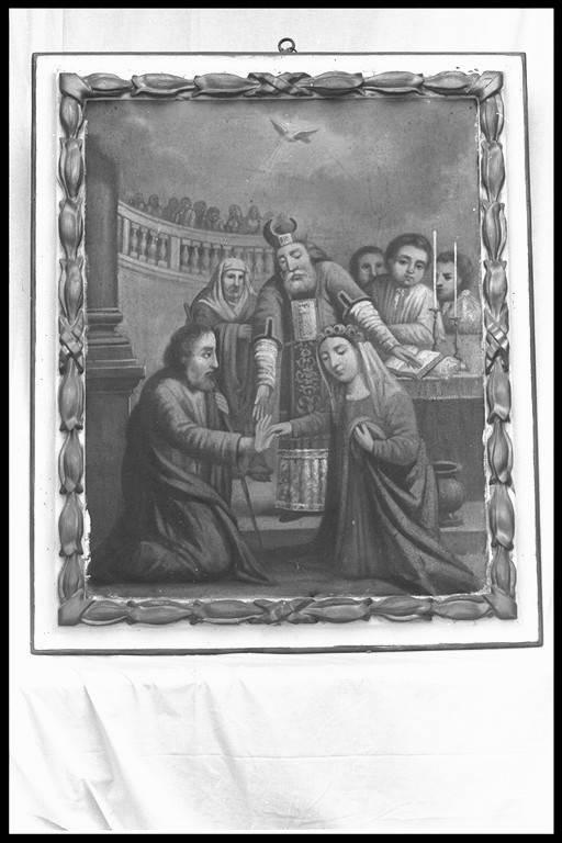 Sposalizio di Santa Maria Vergine; natura morta (dipinto, serie) - ambito emiliano (prima metà, fine sec. XVIII, sec. XIX)