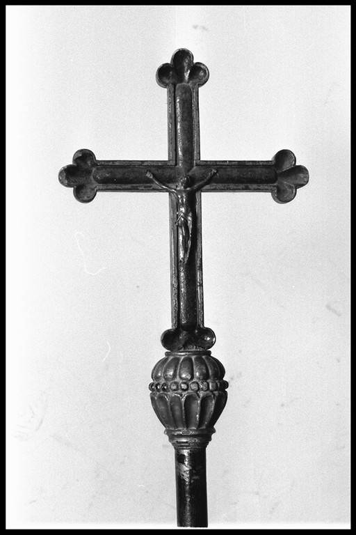 croce processionale - ambito modenese (fine sec. XVIII)