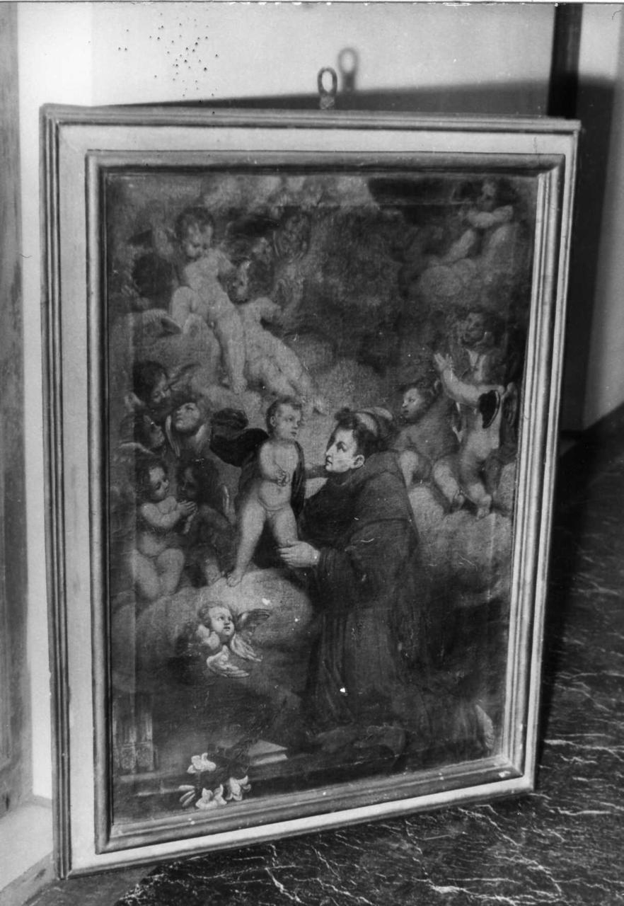 Sant'Antonio da Padova con il bambino (dipinto) - ambito modenese (seconda metà sec. XVII)