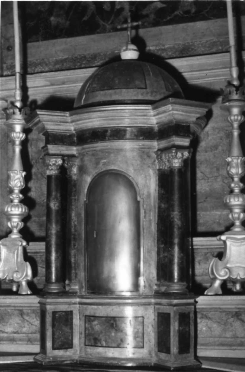 tabernacolo - a tempietto - bottega modenese (seconda metà sec. XVIII)