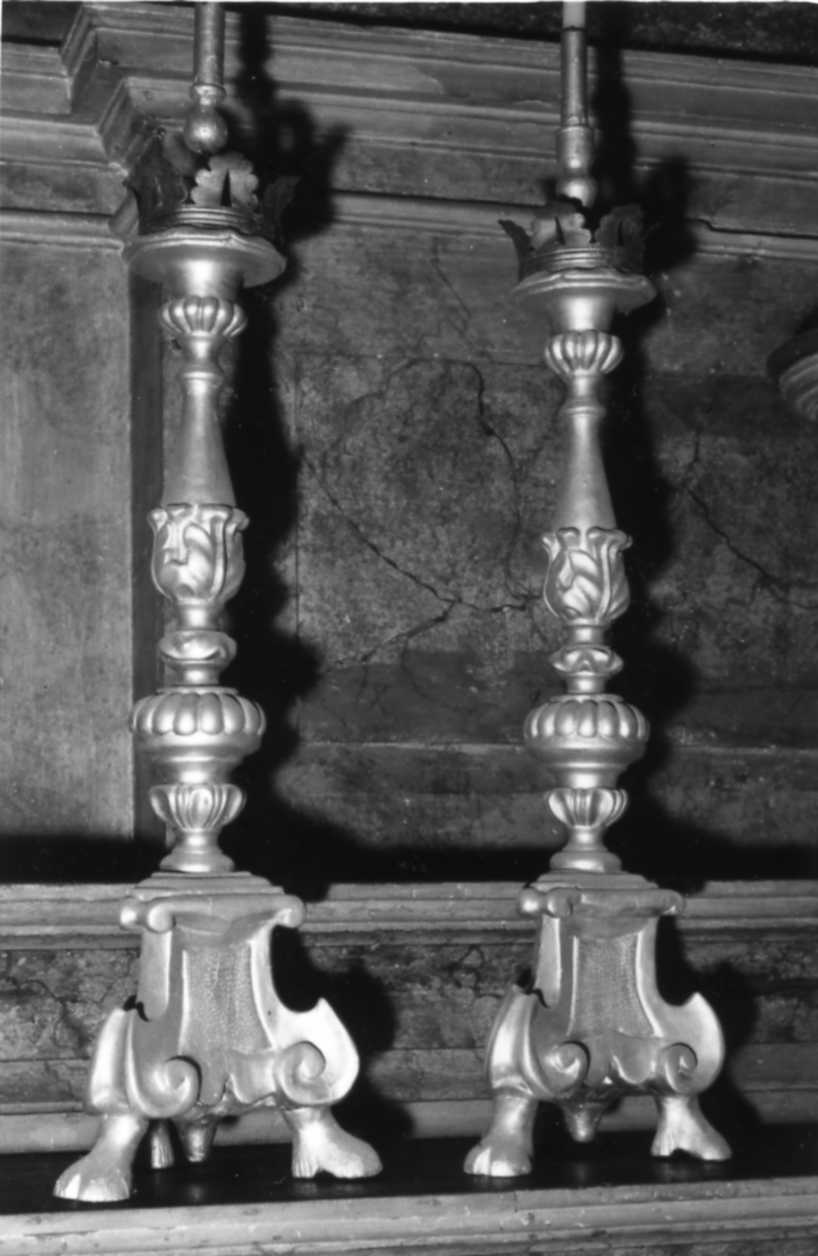 candeliere, serie - bottega modenese (seconda metà sec. XVIII)