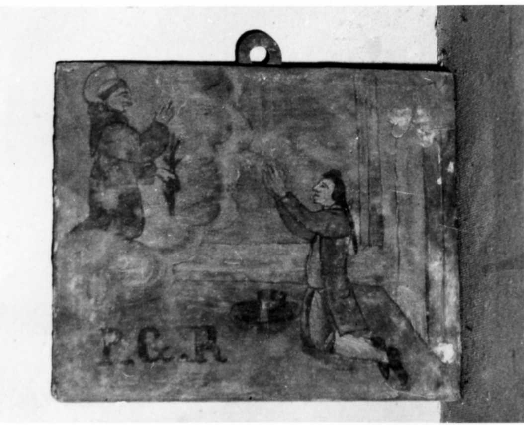 Sant'Antonio da Padova appare ad un devoto (ex voto) - ambito modenese (fine sec. XVIII)