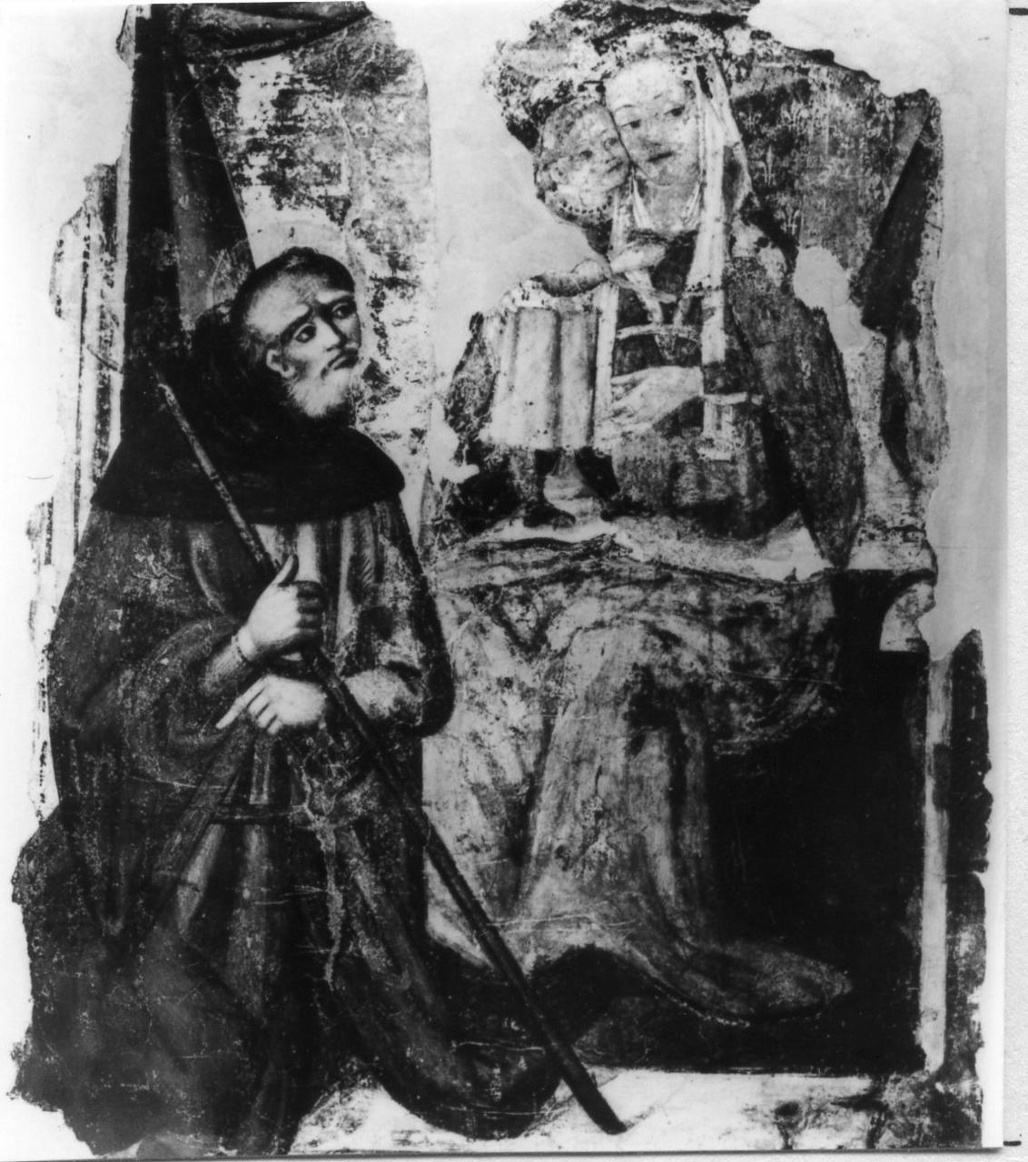 Madonna con Bambino e Santi (dipinto) - ambito padano (metà, prima metà sec. XV, sec. XVI)