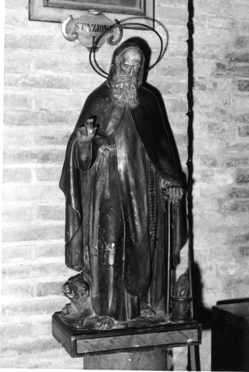Sant'Antonio Abate (statua) - bottega modenese (inizio sec. XIX)