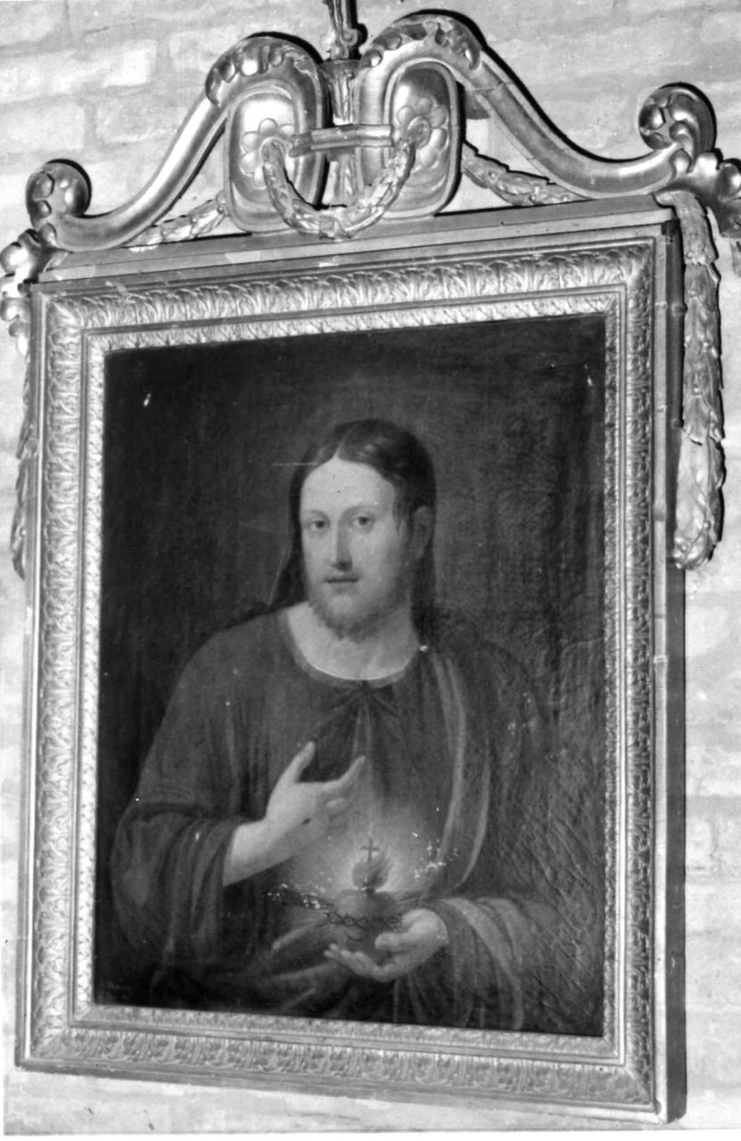 Sacro Cuore di Gesù (dipinto) di Magnanini Biagio (sec. XIX)
