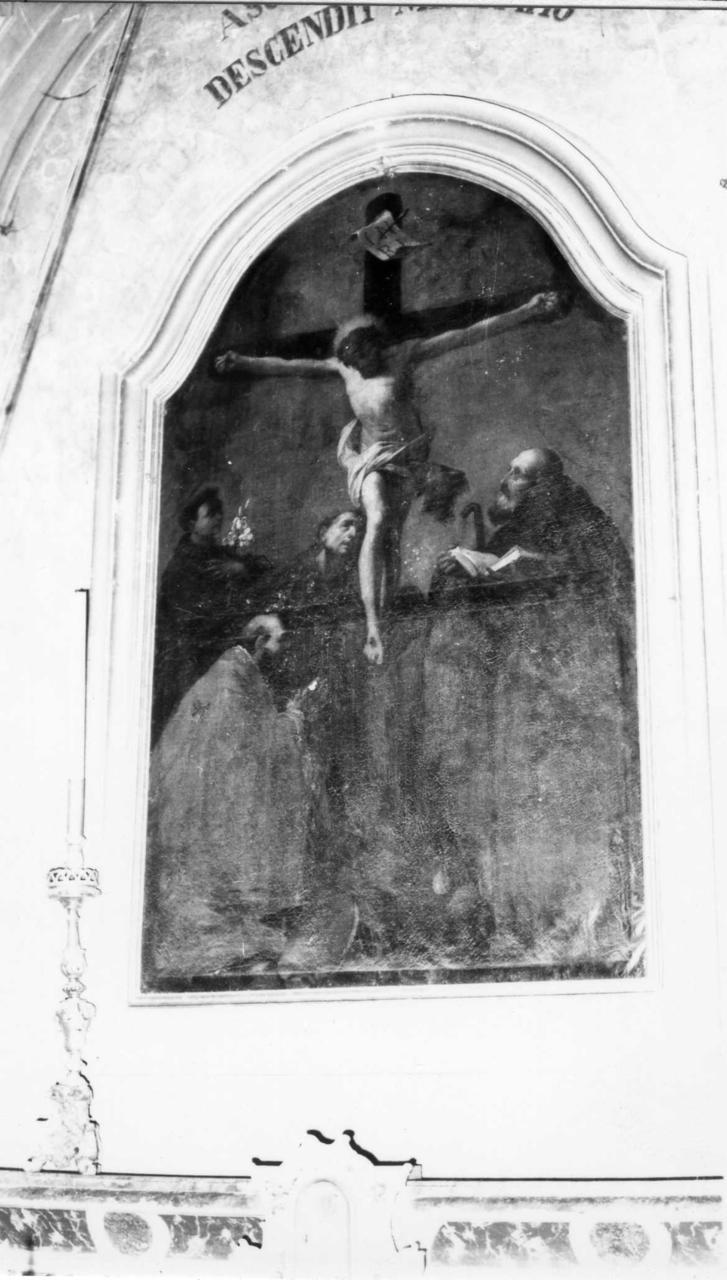 Cristo Crocifisso con Santi (dipinto) di Vellani Francesco (prima metà sec. XVIII)