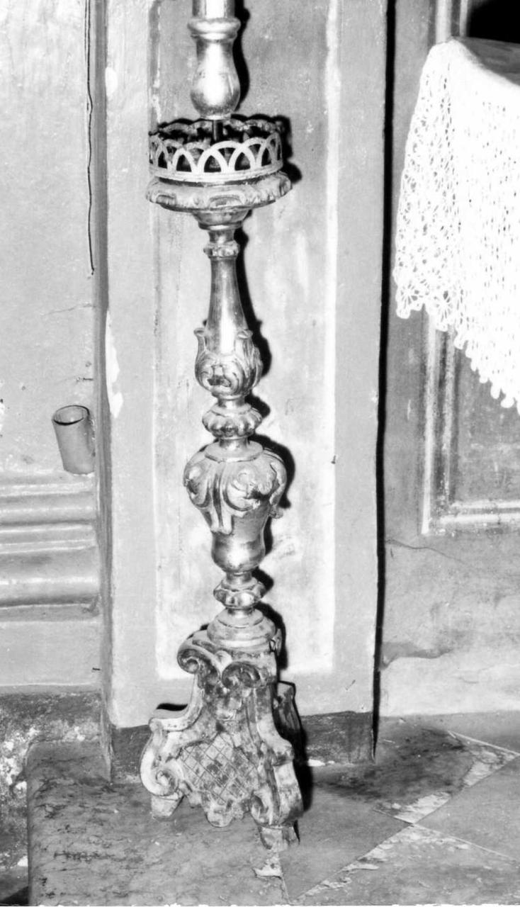 candeliere, serie - bottega modenese (fine sec. XVIII)