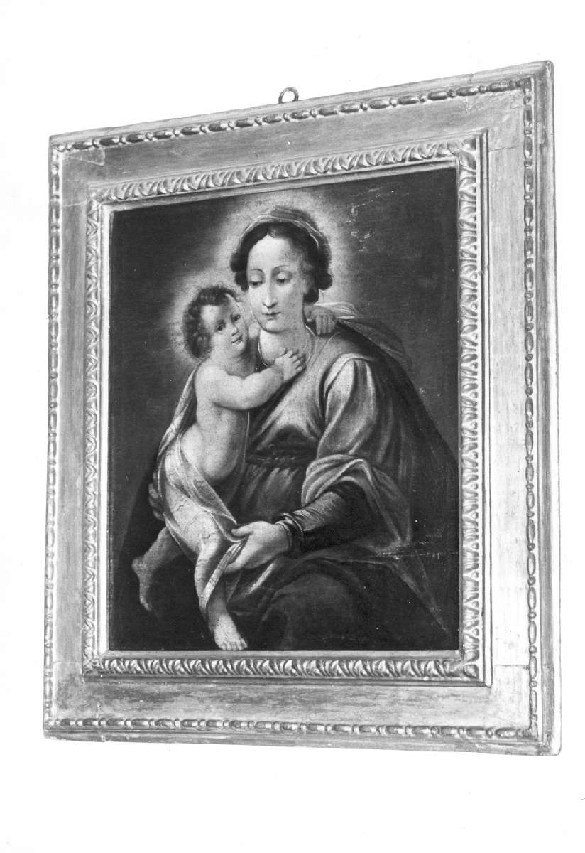 Madonna con Bambino (dipinto) di Franchi Lorenzo (maniera) (fine/inizio secc. XVI/ XVII)