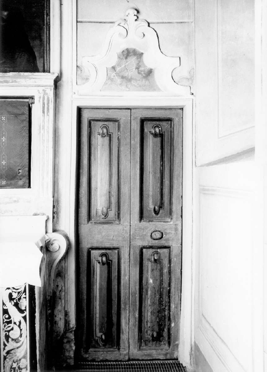 mostra di porta, serie - manifattura reggiana (seconda metà sec. XVIII)