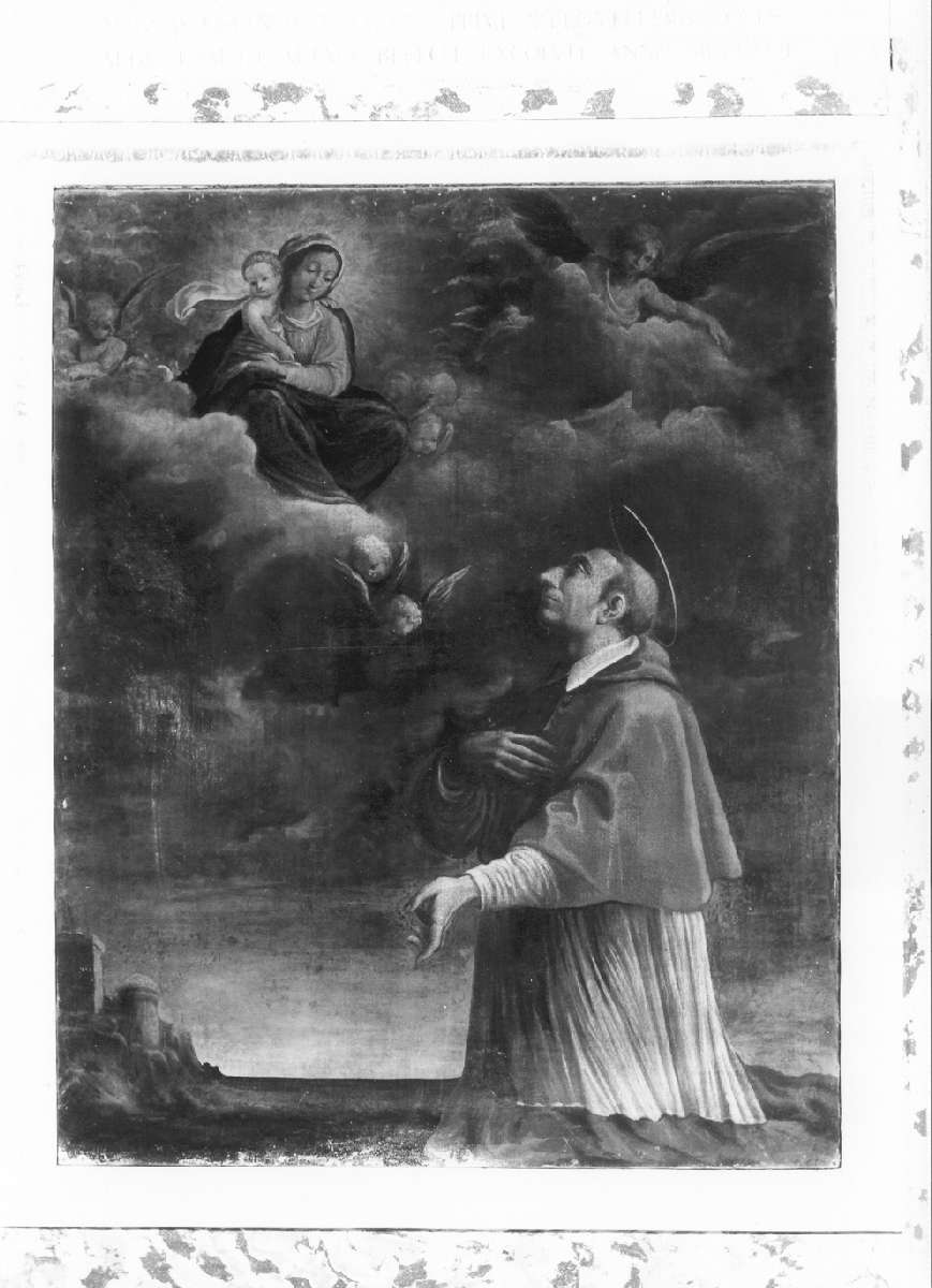 apparizione della Madonna con Bambino a San Carlo Borromeo (dipinto) - ambito emiliano (metà sec. XVII)