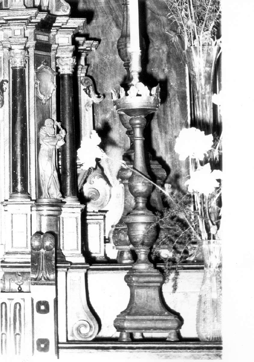 candeliere, serie - manifattura cappuccina (prima metà sec. XIX)