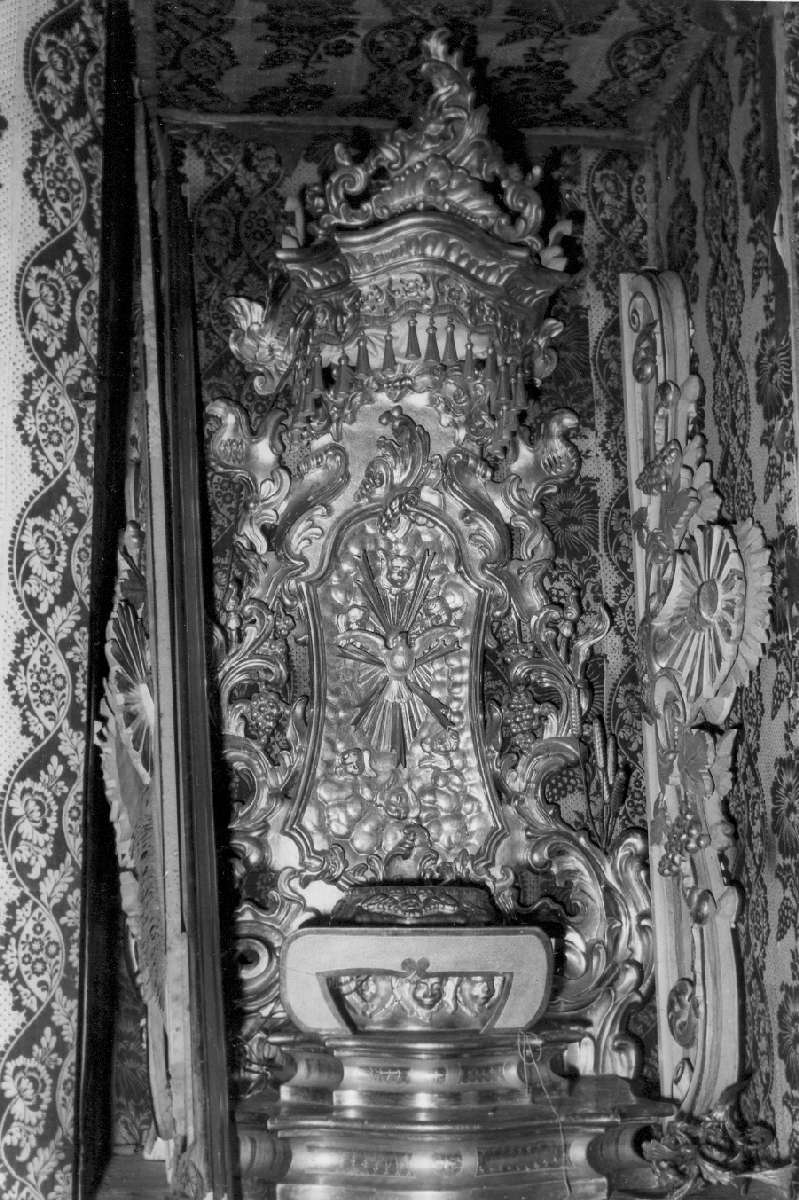 trono per esposizione eucaristica - manifattura emiliana (metà sec. XVIII)