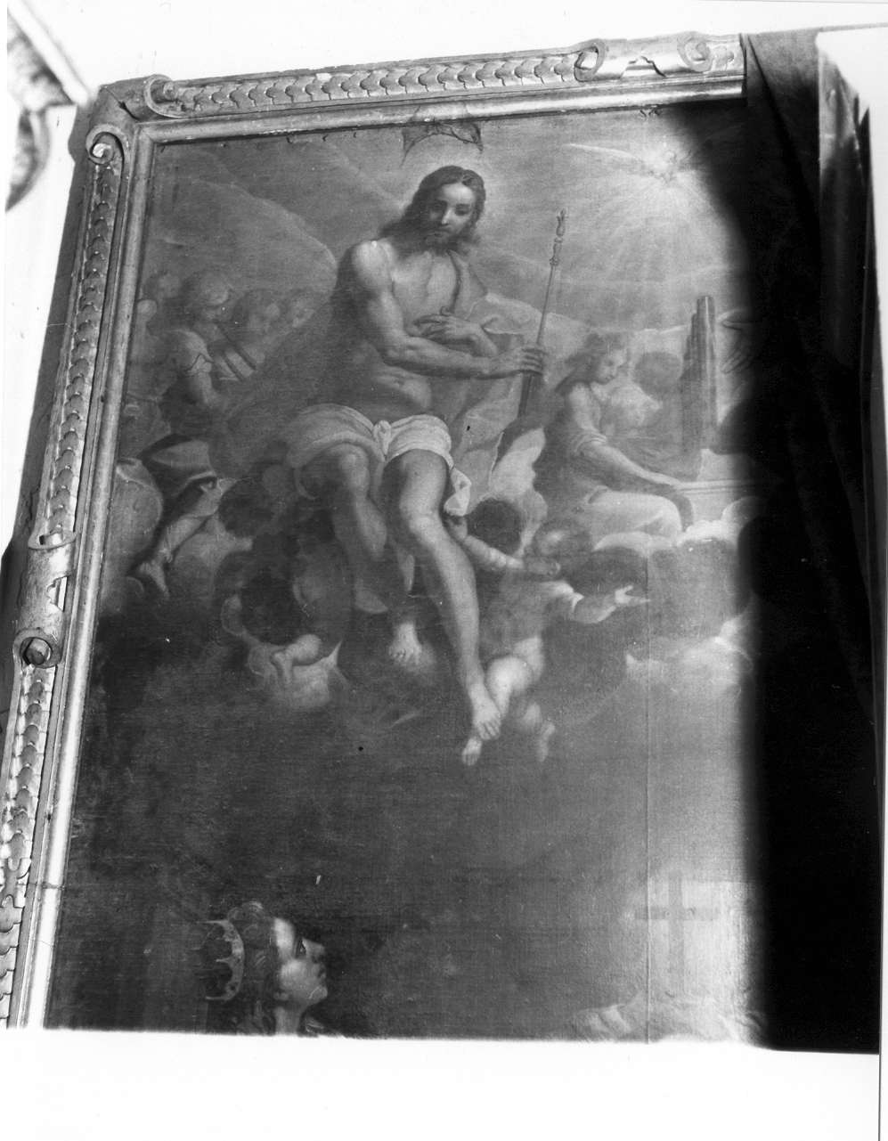 Trinità e Santi (dipinto) di Negretti Jacopo detto Palma il Giovane (inizio sec. XVII)