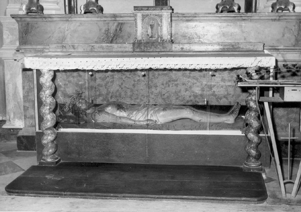 Cristo morto (statua) - manifattura modenese (inizio sec. XVIII, sec. XIX)
