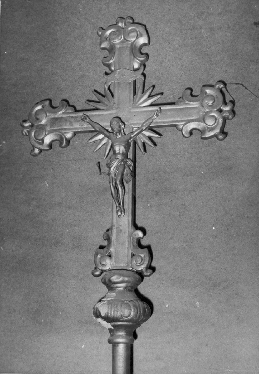 croce processionale - manifattura modenese (seconda metà sec. XVIII)