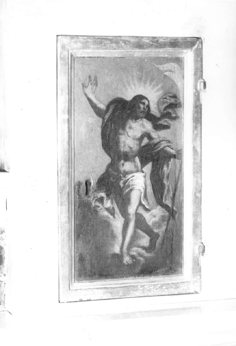 Cristo risorto (sportello di tabernacolo) - ambito emiliano (metà sec. XVII)