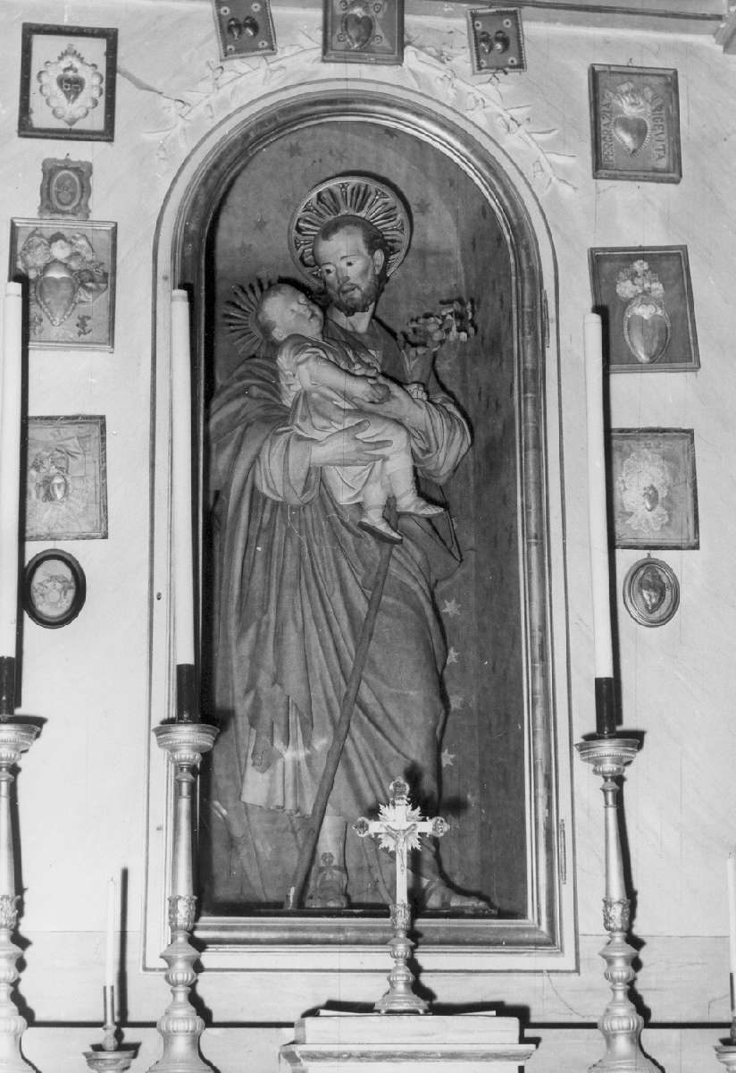 San Giuseppe e Gesù Bambino (statua) - manifattura faentina (ultimo quarto sec. XIX)