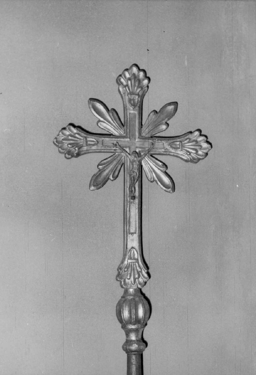 croce processionale - manifattura emiliana (ultimo quarto sec. XVIII)