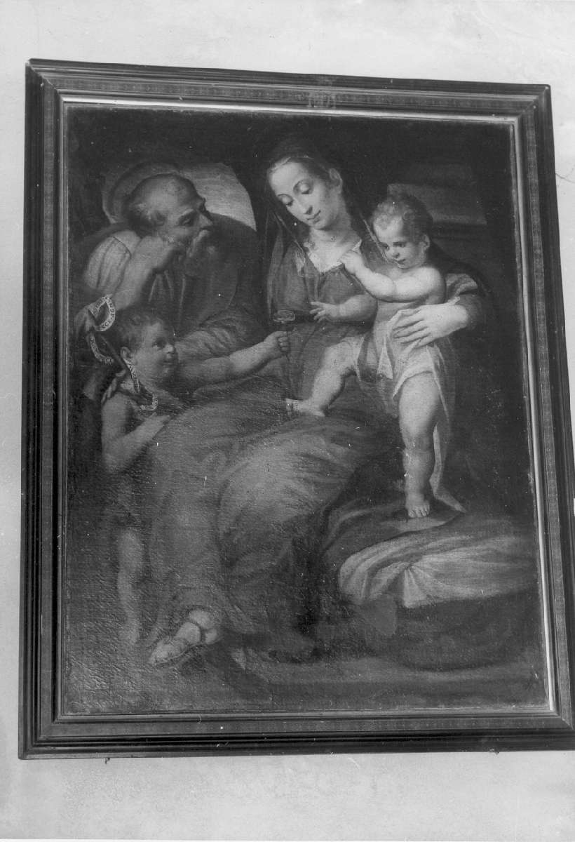 Sacra Famiglia con San Giovannino (dipinto) - ambito cremonese (ultimo quarto sec. XVI)