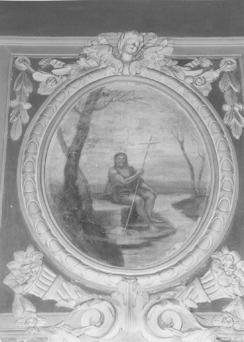 San Giovanni Battista in meditazione nel deserto (dipinto) di Mundici Geminiano - ambito emiliano (seconda metà sec. XVIII, sec. XIX)