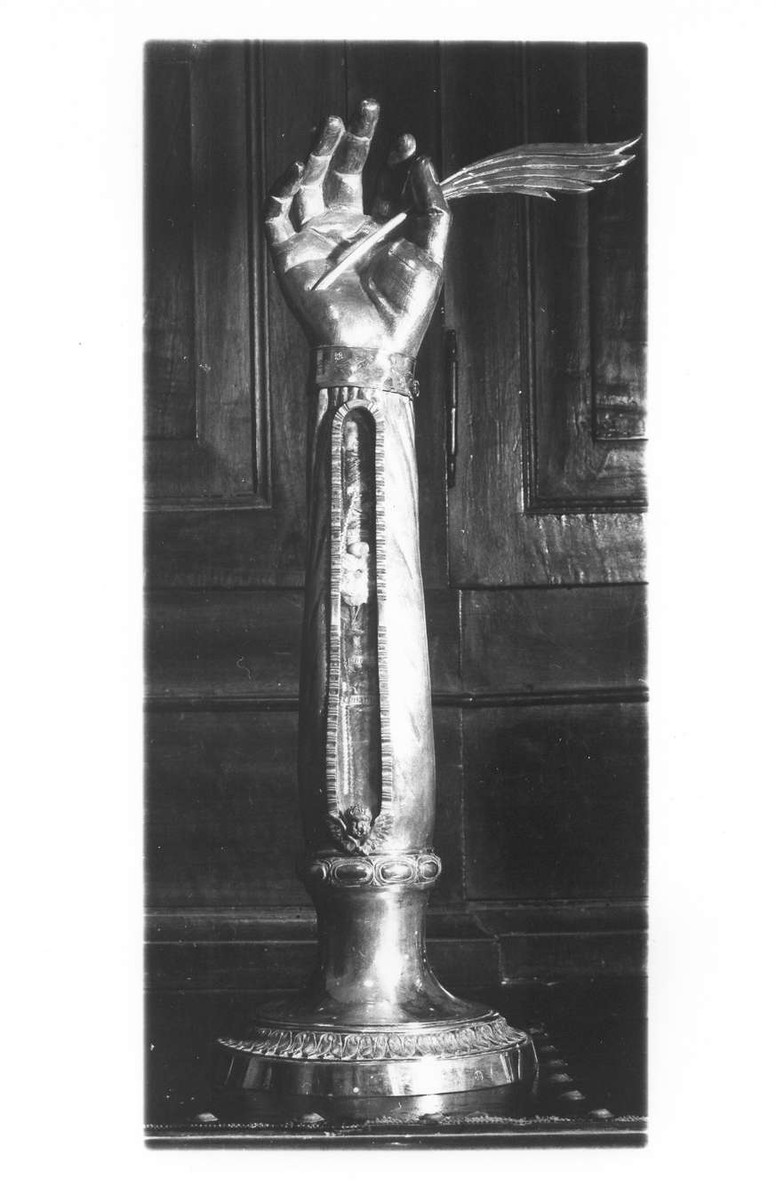 reliquiario antropomorfo - a braccio - manifattura modenese (sec. XIX)