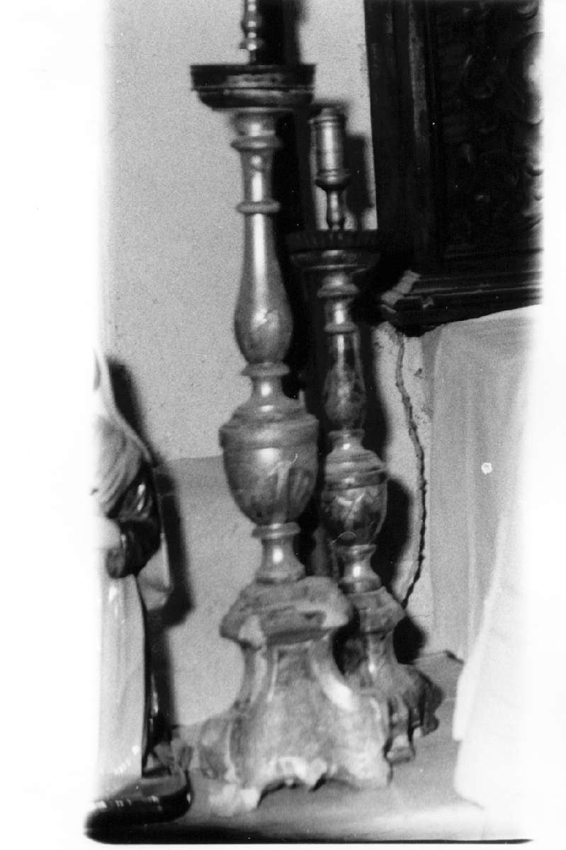candeliere, serie - manifattura reggiana (seconda metà sec. XIX)