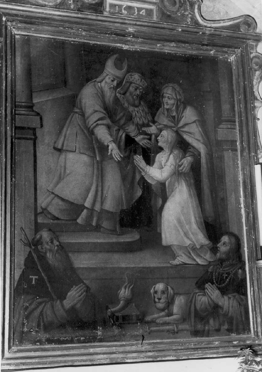 presentazione di Maria Vergine al tempio (dipinto) - ambito reggiano (sec. XVII)