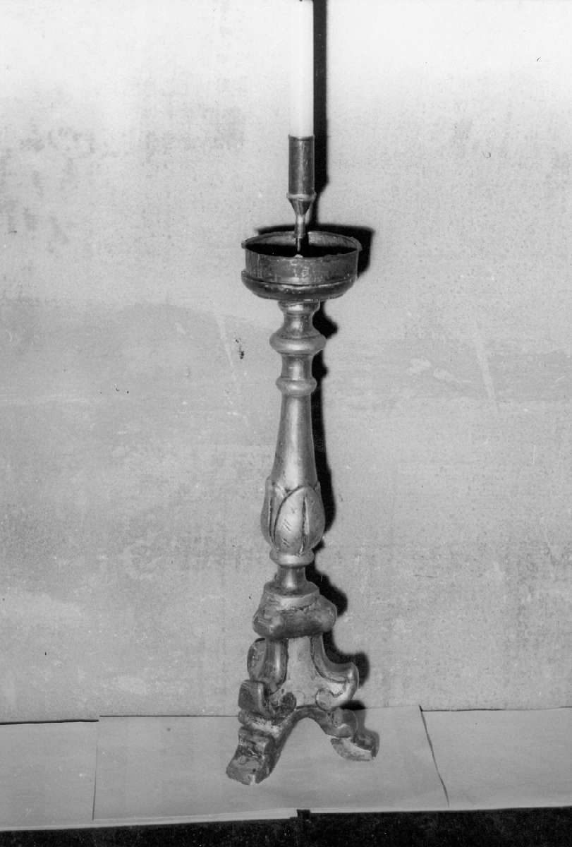 candeliere d'altare, serie - manifattura reggiana (inizio sec. XIX)