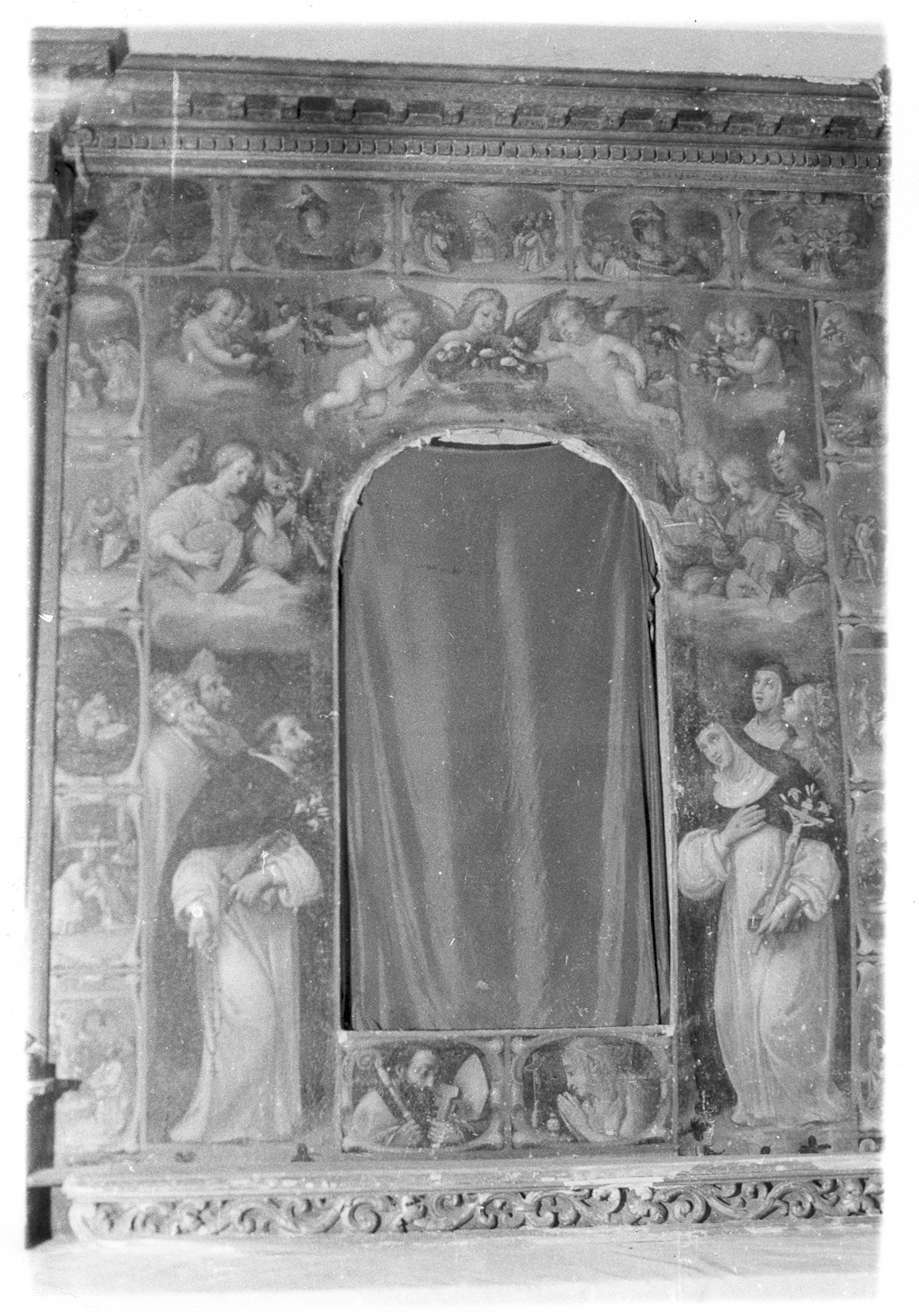 misteri del Rosario con Santi (dipinto) - ambito reggiano (prima metà sec. XVII)