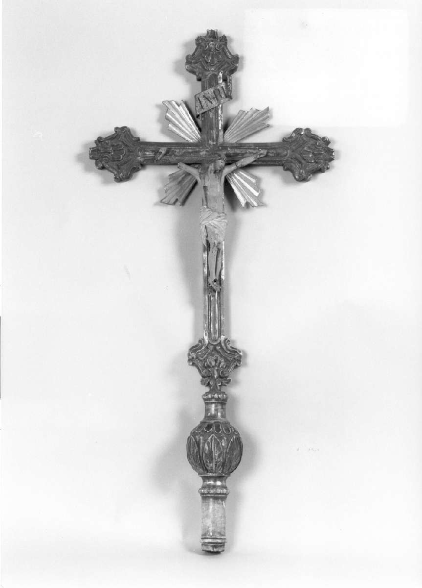 croce processionale - manifattura emiliana (prima metà sec. XVIII)